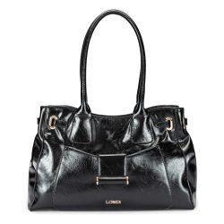 L.CREDI Sandri Schultertasche Handtaschen 1 ct Schwarz Damen