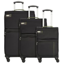 d & n Travel Line 6704 4-Rollen Kofferset 3tlg. Reisetaschen 1 ct Schwarz Herren