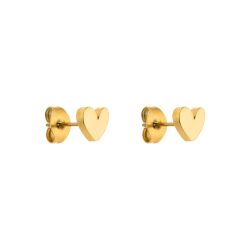 Purelei Tiny Heart Ohrringe 100% Edelstahl 1 ct Hellbraun Damen