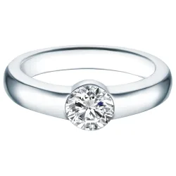Trilani Ring aus Sterling Silber in silber mit Kristallen von Swarovski® Ringe 1 ct Damen