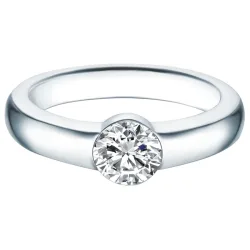 Trilani Ring aus Sterling Silber in silber mit Kristallen von Swarovski® Ringe 1 ct Damen