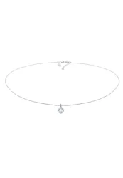 Elli PREMIUM Choker Basic Stein Kristall 925 Silber Ketten 1 ct Damen