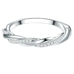 Trilani Ring aus Sterling Silber in silber mit Zirkonia Ringe 1 ct Damen