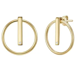 Lulu & Jane - Diamant-Ohrhänger, 22mm, Gold