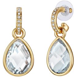 Lulu & Jane Ohrhänger Metall-Legierung verziert mit Kristallen von Swarovski® in Gelbgold Ohrringe 1 ct Damen