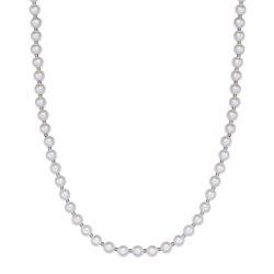 True Rebels Halskette aus Edelstahl in silber mit Muschelkernperle Ketten 1 ct Herren