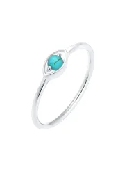 Elli Evil Eye Talisman Symbol Howlith Trend 925 Silber Ringe 1 ct Damen