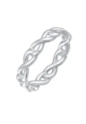 Elli Infinity Unendlichkeit Vertrauen Trend 925 Silber Ringe 1 ct Damen