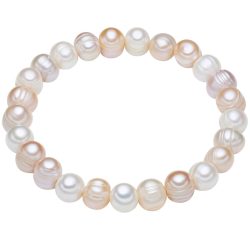 Lulu & Jane Perlen-Armband aus Süßwasser-Zuchtperlen in multicolor mit potato Perlen Armbänder & Armreife 1 ct Damen