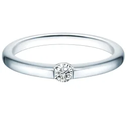 Trilani Ring Sterling Silber Zirkonia in Silber Ringe 1 ct Damen