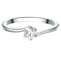 Trilani Ring aus Sterling Silber in silber mit Zirkonia Ringe 1 ct Damen
