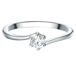 Trilani Ring aus Sterling Silber in silber mit Zirkonia Ringe 1 ct Damen