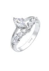 Elli - Ring Marquise Zirkonia, 58mm, Silber