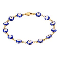 True Rebels Armband Allsehendes Auge aus Edelstahl in gelbgold Armbänder & Armreife 1 ct Herren
