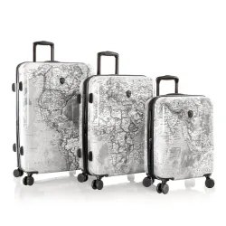 Heys Black Camo 4 Rollen Kofferset 3-teilig mit Dehnfalte Reisetaschen 1 ct Grau Herren