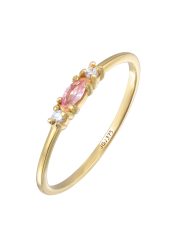 Elli PREMIUM Vintage Zirkonia Marquise synth. Saphir 375 Gelbgold Ringe 1 ct Damen