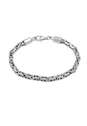 KUZZOI Basic Männer Königskette Oxidiert 925 Silber Herrenschmuck 1 ct Herren