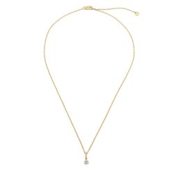 Glanzstücke München Halskette aus Sterling Silber in gelbgold mit Topas Ketten 1 ct Damen