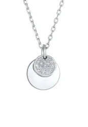 Elli Plättchen Kristalle Elegant Ketten 1 ct Damen