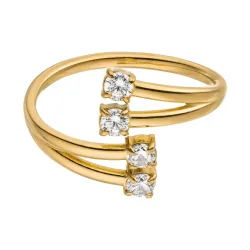 Purelei Create Moments Ring 100% Edelstahl Ringe 1 ct Hellbraun