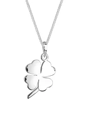 Elli Glücksbringer Kleeblatt 925 Sterling Silber Ketten 1 ct Damen