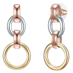 Lulu & Jane - Ohrhänger, 43mm, Goldrosa