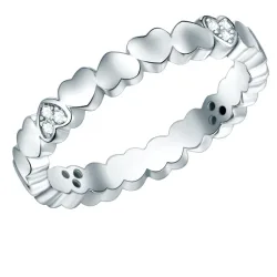 Rafaela Donata Ring Herz Sterling Silber Zirkonia in Silber Ringe 1 ct Damen