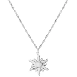 Glanzstücke München Halskette Sonne aus Sterling Silber in silber Ketten 1 ct Damen