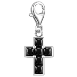 Rafaela Donata - Charm Kreuz, 16mm, Silber
