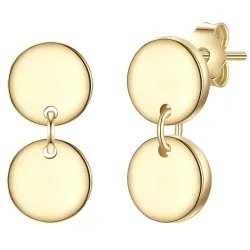 Glanzstücke München - Ohrstecker Kreis, 13mm, Gold