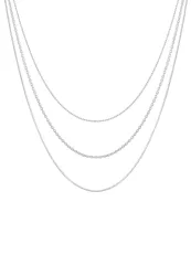 Elli - Halskette Basic Layer Lagen Look Trend Blogger, 45cm, Silber