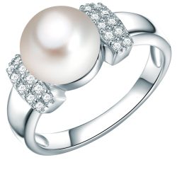 Valero Pearls - Perlen-Ring, 60, Silber