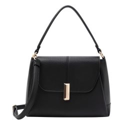 L.CREDI Perdita Schultertasche Handtaschen 1 ct Schwarz Damen