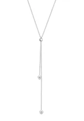 Elli Y-Kette Kugel Ball Rund Verstellbar 925 Silber Ketten 1 ct Damen