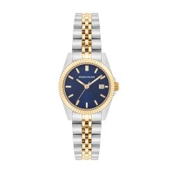Spears & Walker Armband-Uhr aus Edelstahl in silber/gelbgold Uhren 1 ct Damen