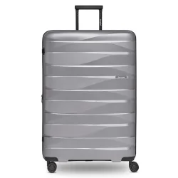 bergpfeil Travel 4-Rollen Trolley L 75 cm mit Dehnfalte Reisetaschen 1 ct Silber Herren
