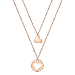 EASTSIDE Halskette Herz Edelstahl in Roségold Ketten 1 ct Damen
