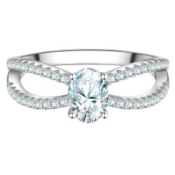 Trilani Ring Infinity aus Sterling Silber in silber mit Zirkonia Ringe 1 ct Damen