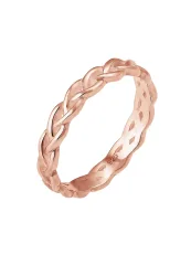 Elli - Ring Knoten Design, 58mm, Goldrosa