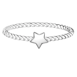 Glanzstücke München - Ring Stern, 56, Silber