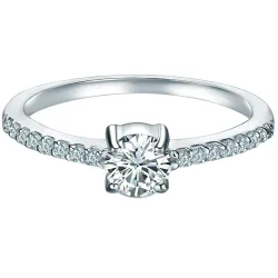 Trilani Ring aus Sterling Silber in Silber mit Zirkonia Ringe 1 ct Damen