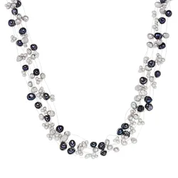 Valero Pearls Perlen-Kette aus Sterling Silber in silber mit Süßwasser-Zuchtperle Ketten 1 ct Damen