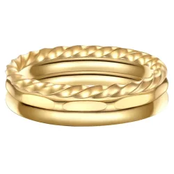 EASTSIDE Ring Edelstahl in Gelbgold Ringe 1 ct Damen