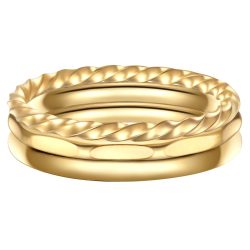 EASTSIDE Ring Edelstahl in Gelbgold Ringe 1 ct Damen