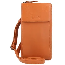 Esquire Peru Handytasche Leder 10 cm Portemonnaies 1 ct Braun Damen