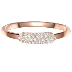 Glanzstücke München Ring Sterling Silber Zirkonia in Roségold Ringe 1 ct Damen