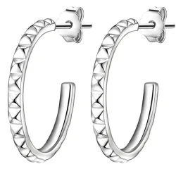 Glanzstücke München Creolen Sterling Silber in Silber Ohrringe 1 ct Damen