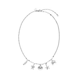 Purelei Underwater World Kette 100% Edelstahl Ketten 1 ct Grau Damen