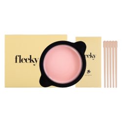 Fleeky Mikrowellen Wax Kit - Effektive Enthaarung & Hautpflege in Einem Haarwachs 100 g