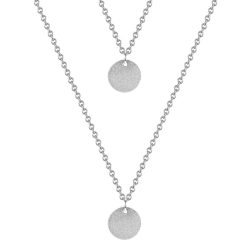 Glanzstücke München Halskette Kreis Sterling Silber in Silber Ketten 1 ct Damen